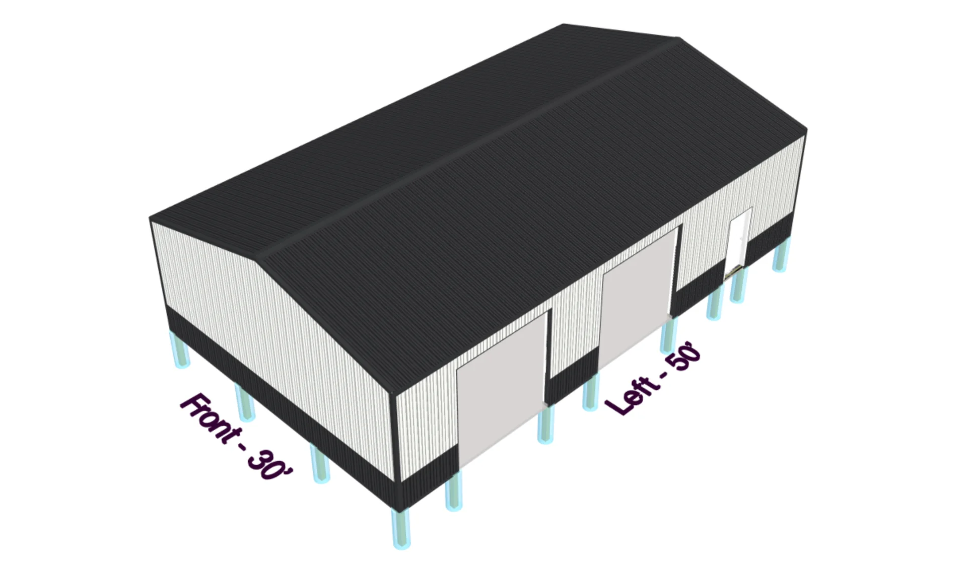 30x60 Post Frame Shop — Rose Hill, Kansas