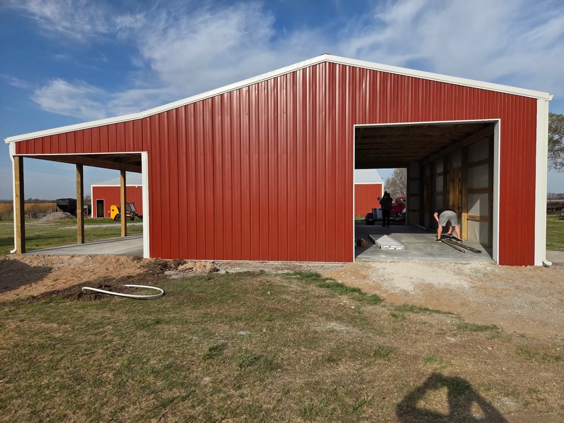 30x40 Post Frame Shop with Lean-To — Dexter, Kansas